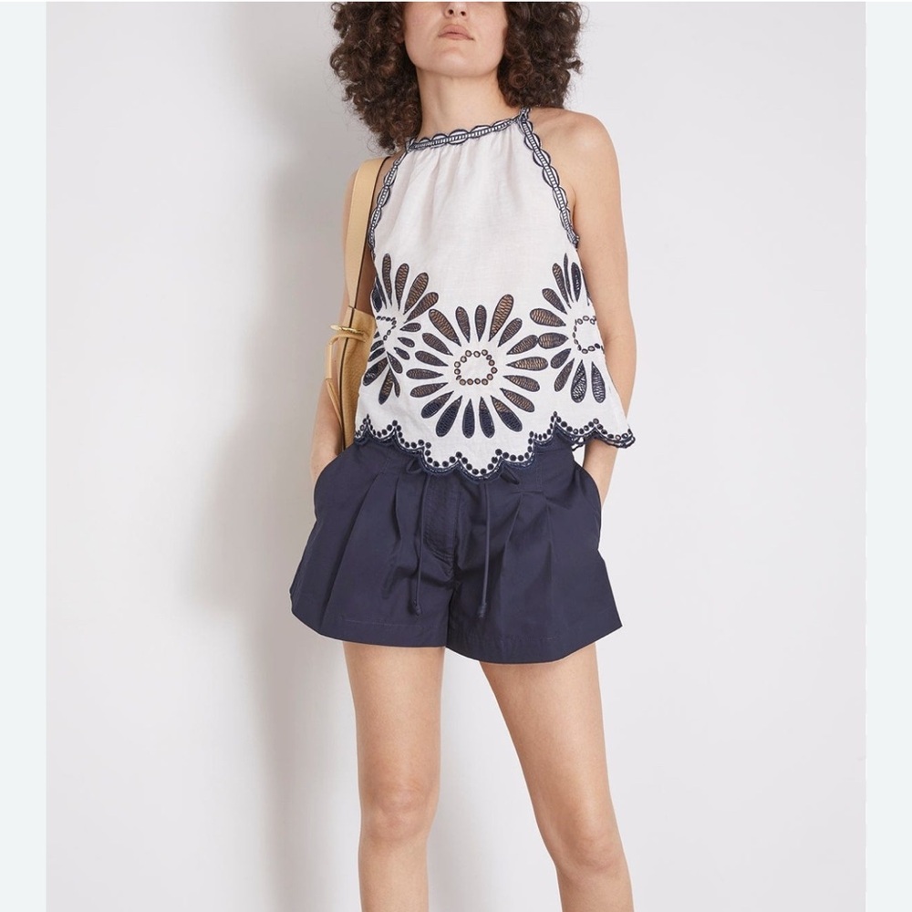 Ulla Johnson Julie Embroidered Sleeveless Top, 2